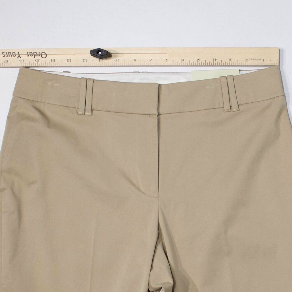 NWT Ann Taylor Curvy Fit Cropped Pants Light Beige Stretch Women Size 10 (A6) - Picture 14 of 14